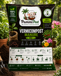 PammiPeat Vermicompost Manure 5KG – Organic Fertilizer for Healthy Plant Growth